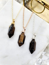 Load image into Gallery viewer, Bronzite Mini Point Necklace