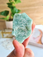 Load image into Gallery viewer, Amazonite guides you to step outside of a situation, look at the bigger picture, and give yourself time to process before reacting. It has soothing energies that keep you calm and grounded