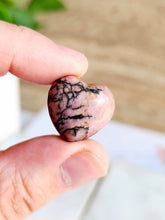 Load image into Gallery viewer, Rhodonite Heart Mini - 20mm
