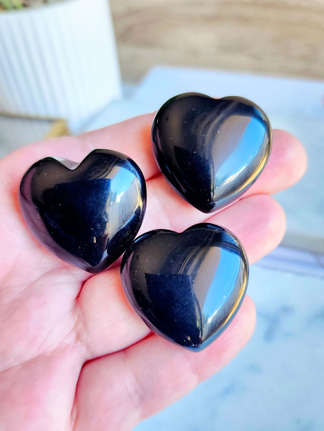 Obsidian Heart - 30mm