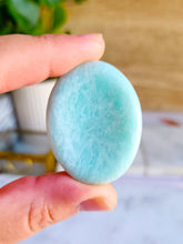 Load image into Gallery viewer, Amazonite Thumb Stone - 45mm
