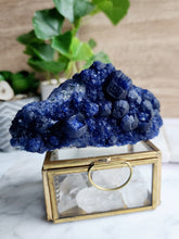 Load image into Gallery viewer, &#39;Blueberry&#39; Fluorite on Quartz #1
