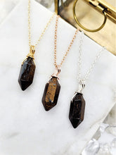 Load image into Gallery viewer, Bronzite Mini Point Necklace
