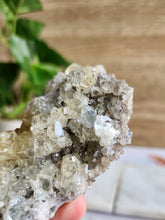Load image into Gallery viewer, Calcite on Smokey Quartz with Fluorite
