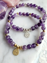 Load image into Gallery viewer, Chevron Amethyst Bracelet
