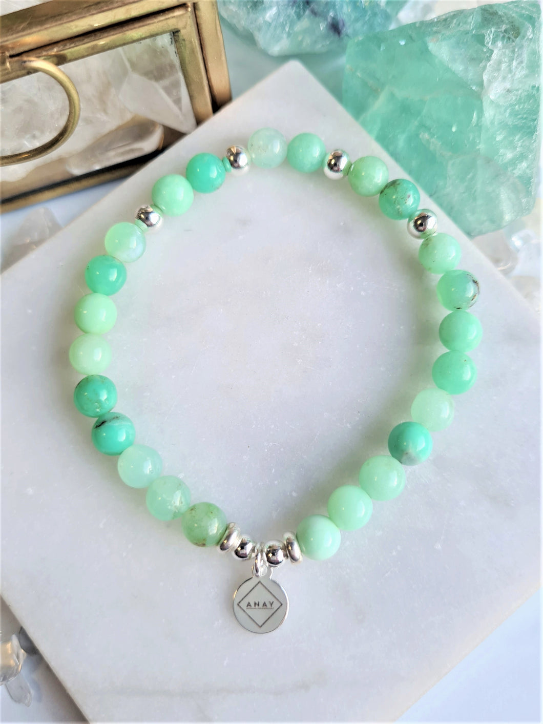 Chrysoprase Bracelet - Silver