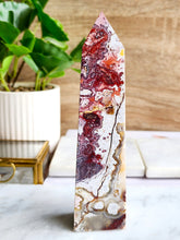 Load image into Gallery viewer, Red Crazy Lace Agate Tower #2 - 14cm
