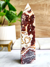 Load image into Gallery viewer, Red Crazy Lace Agate Tower #1 - 13cm
