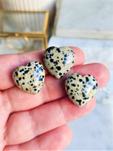 Load image into Gallery viewer, Dalmatian Jasper Heart Mini - 20mm
