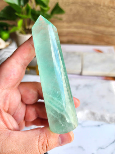 Stay focused with Green Fluorite. Its calming energy and vibrant beauty help you stay organized and achieve your goals, whether you're studying or tackling new projects