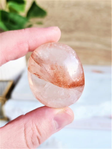 Hematoid Quartz is believed to possess powerful spiritual properties that combine the energies of both Quartz and Hematite. It is thought to promote grounding, balance, and protection while enhancing one's spiritual growth and intuition.