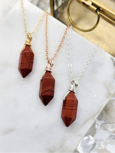 Load image into Gallery viewer, Jasper Mini Point Necklace
