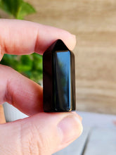 Load image into Gallery viewer,  Experience the grounding and protective power of Black Obsidian. Clear negativity, find balance, and enhance your spiritual journey with this gemstone&#39;s tranquil energy

