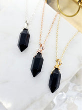 Load image into Gallery viewer, Obsidian Mini Point Necklace
