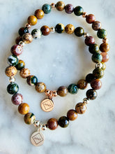 Load image into Gallery viewer, Ocean Jasper, a trusted companion for emotional harmony, positivity, and moments of calm and renewal
