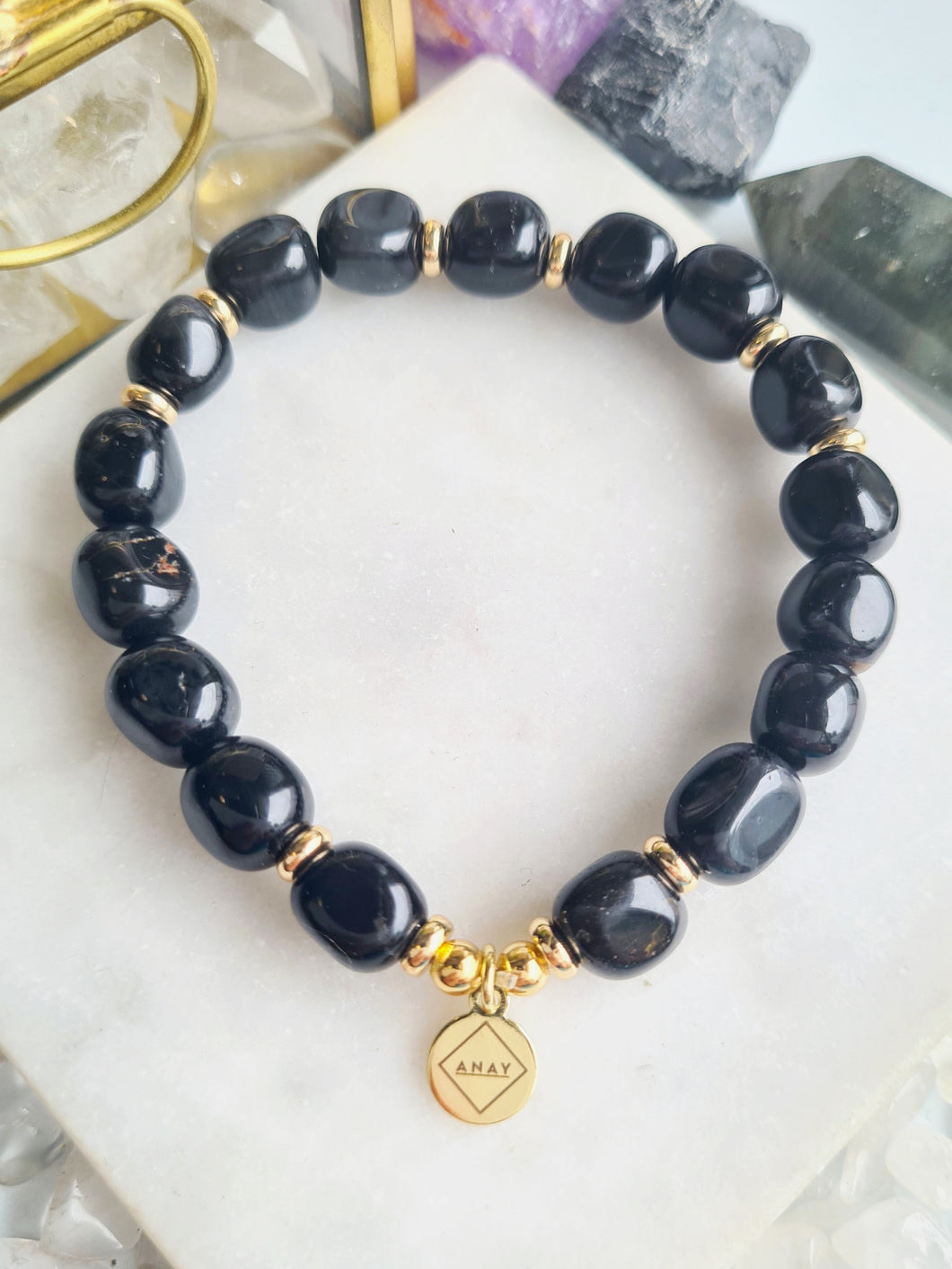 Onyx Bracelet - Gold