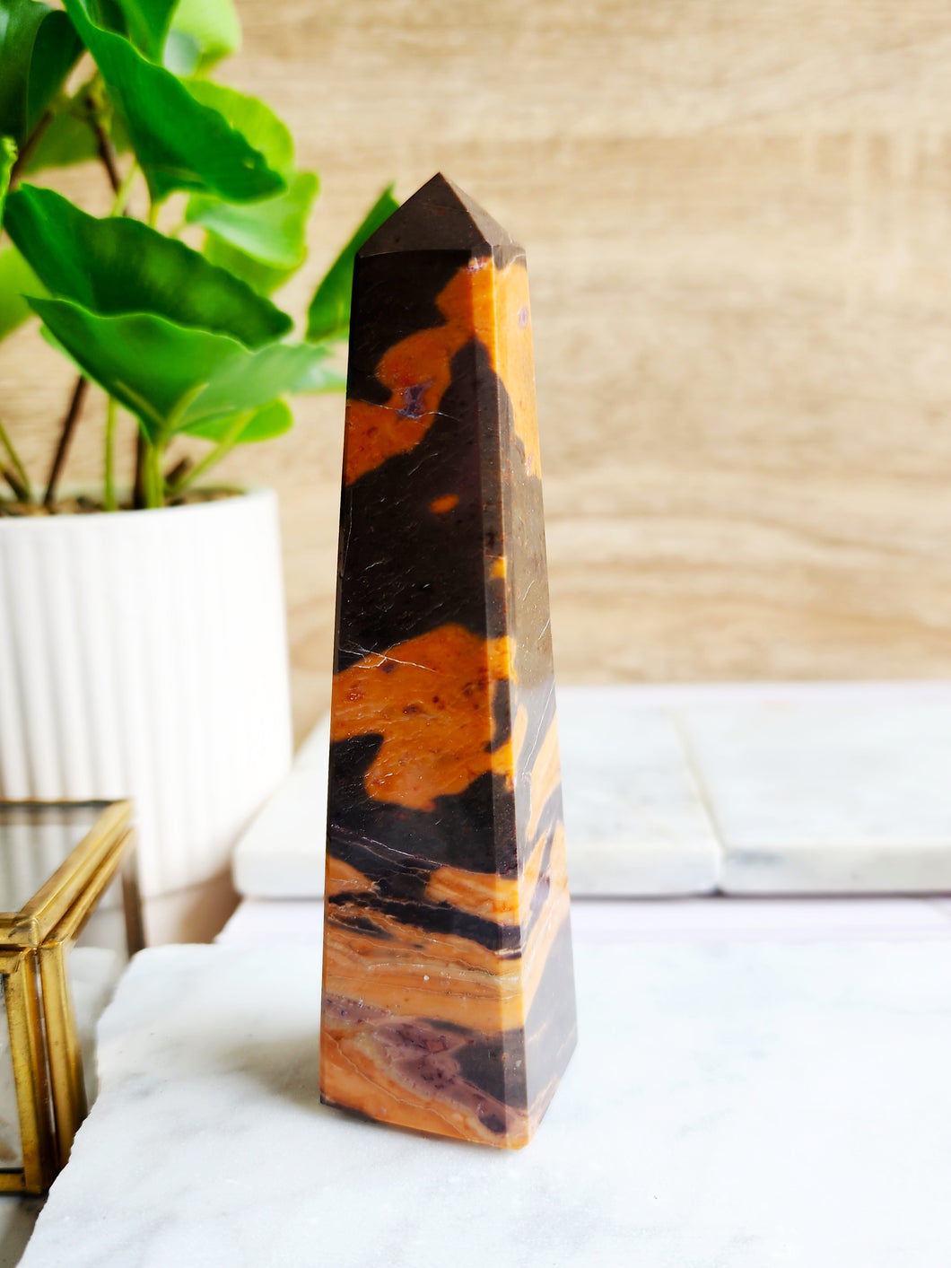 Orange Jasper Tower #2 - 117mm