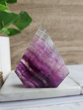 Load image into Gallery viewer, Purple Fluorite Faceted Free Form #1
