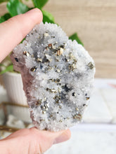 Load image into Gallery viewer, Pyrite &amp; Quartz Cluster
