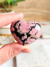 Load image into Gallery viewer, Rhodonite Heart - 45mm - Puffy
