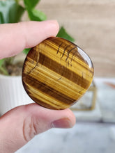 Load image into Gallery viewer, Tigers Eye Palm Stone - 40mm
