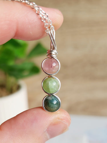 Bring calm, clarity, and heart-centered balance into your day with this pastel tourmaline trio—crafted to support emotional harmony and inner alignment