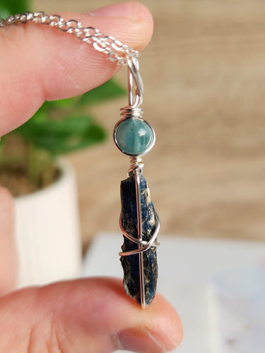 Step into aligned growth with Blue and Green Kyanite—crafted to awaken intuition, open the heart, and guide you forward with clarity and purpose
