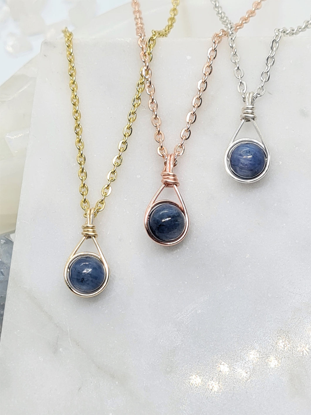 Blue Kyanite Necklace - DELICA Collection