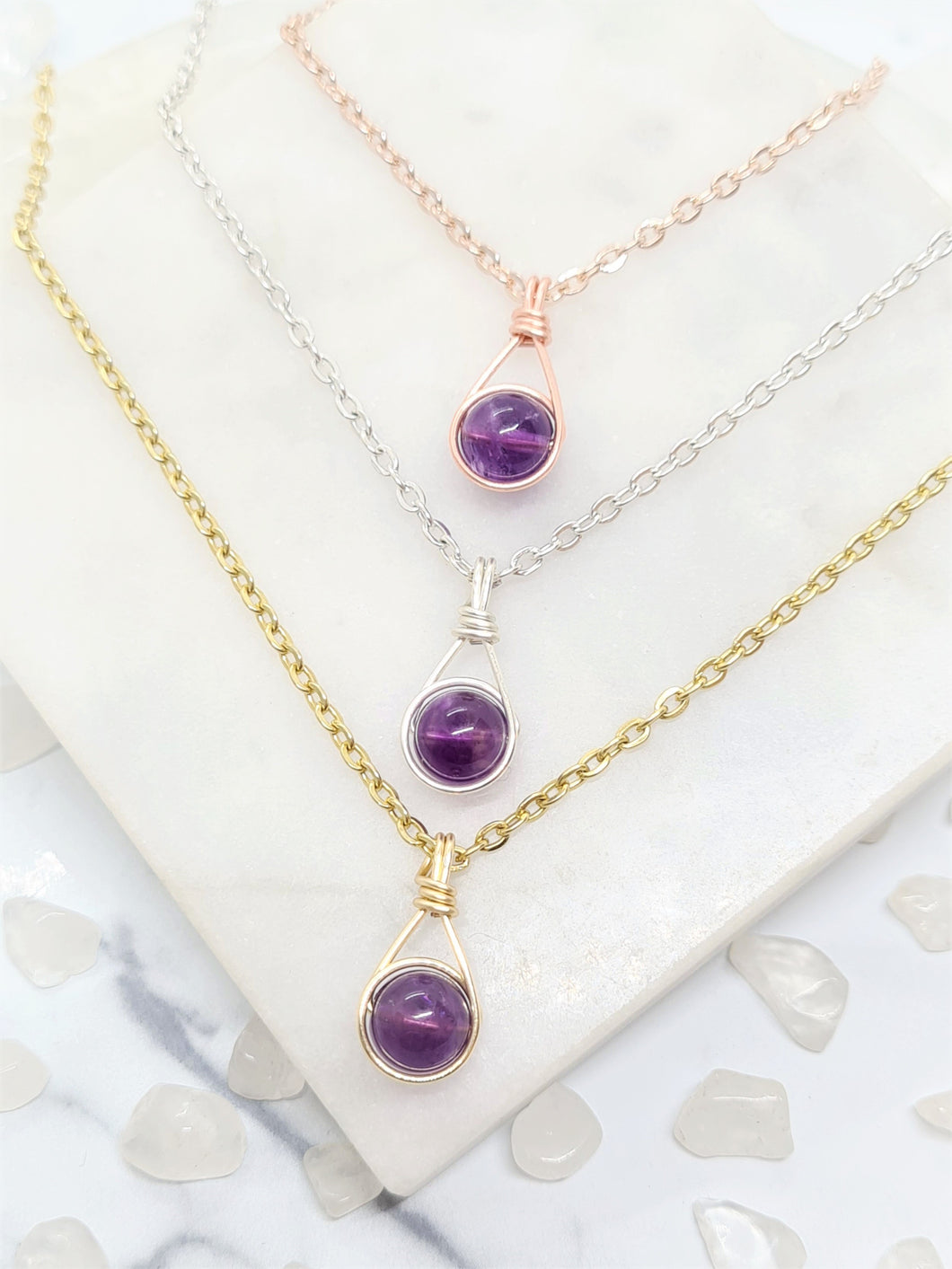 Amethyst Necklace - DELICA Collection