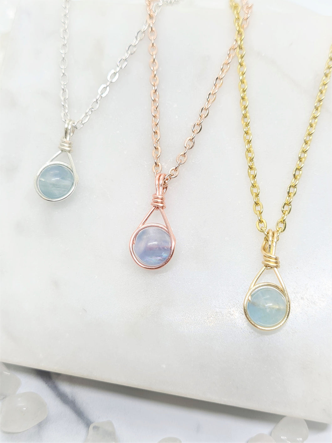 Blue Fluorite Necklace - DELICA Collection