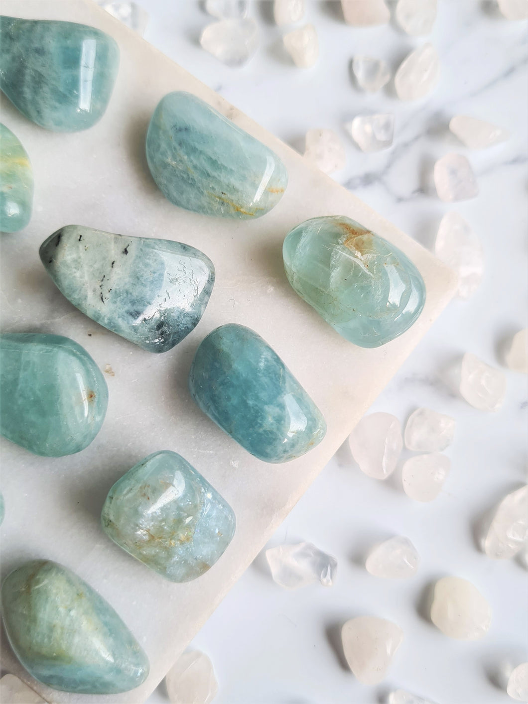 Aquamarine Tumbled Crystal - Small