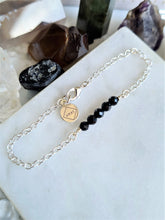 Load image into Gallery viewer, Black Spinel Bar Bracelet
