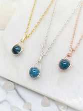 Load image into Gallery viewer, Blue Apatite Necklace - DELICA Collection
