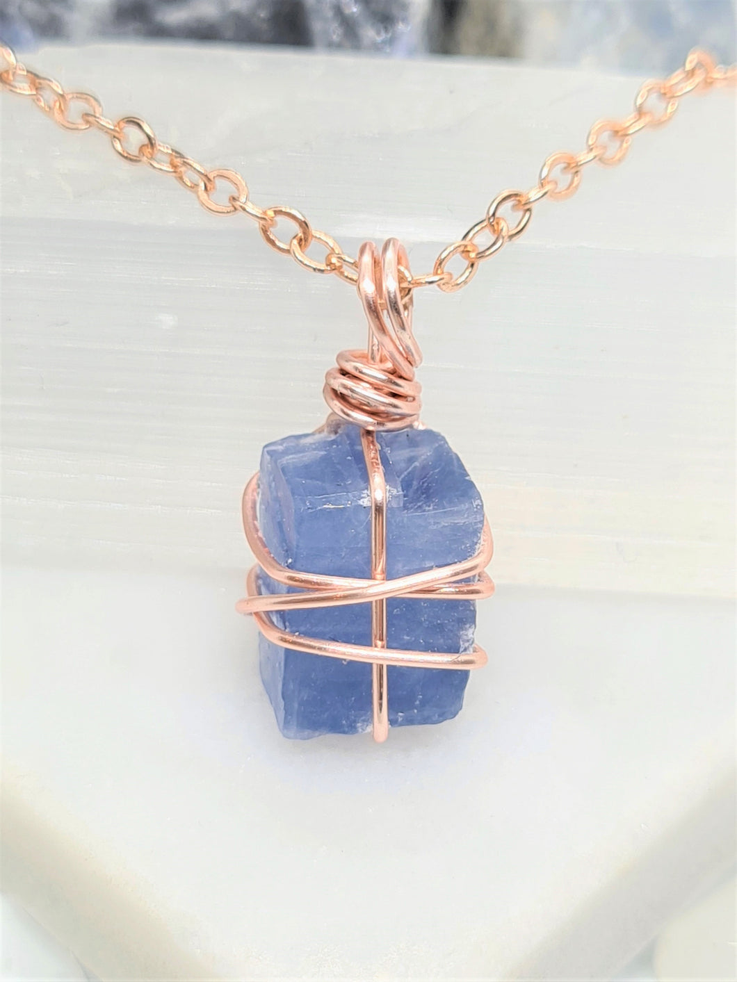 Blue Calcite is soothing and provides nurturing energies that help you work through personal challenges and unresolved trauma.