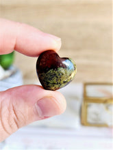 Load image into Gallery viewer, Dragons Blood Stone Heart Mini - 20mm
