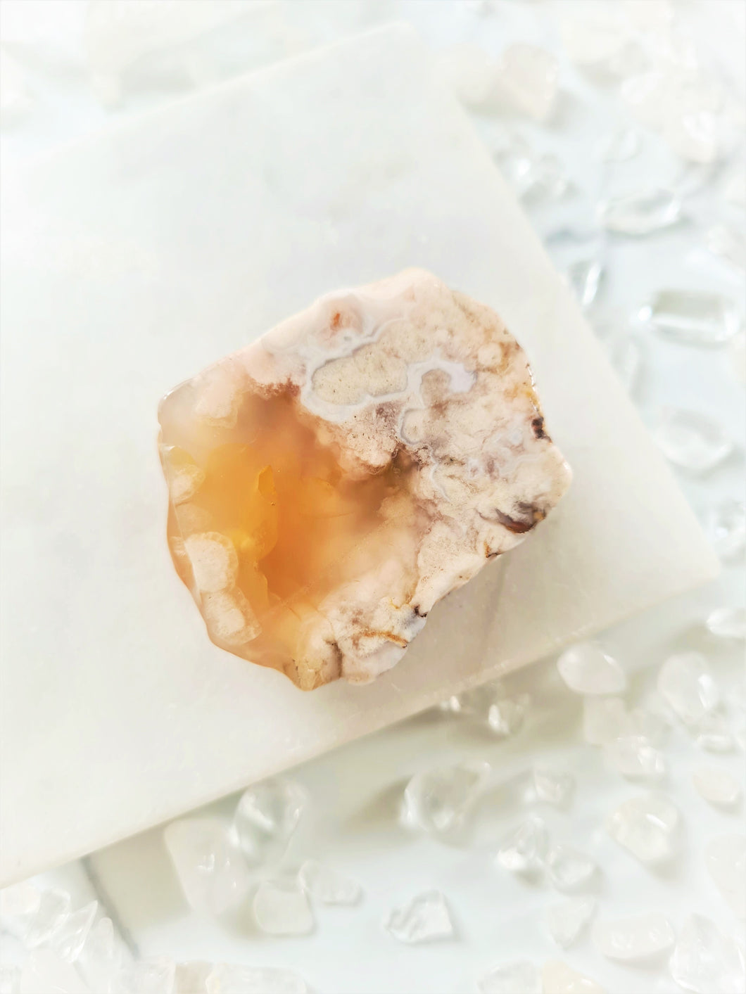 Let Flower Agate bring new and wonderful opportunities your way. Its gentle energy guides you to follow you heart and learn to put yourself first