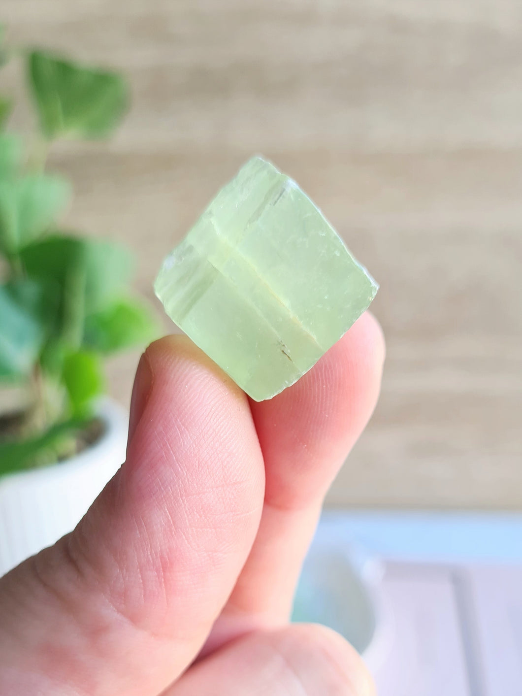Green Calcite Crystal