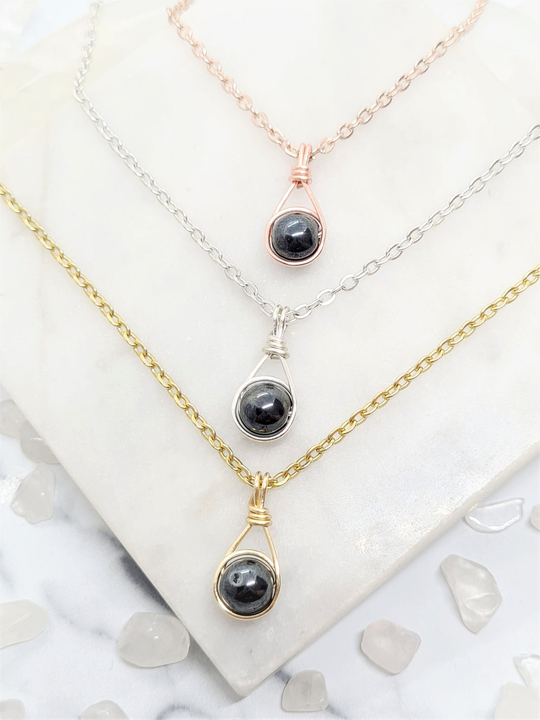 Hematite Necklace - DELICA Collection