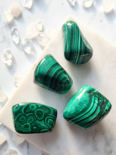 If you're looking for a change, Malachite is a must. This green gem promotes transition and transformation, opening up the doors for new opportunities and pushes you to move forward in life