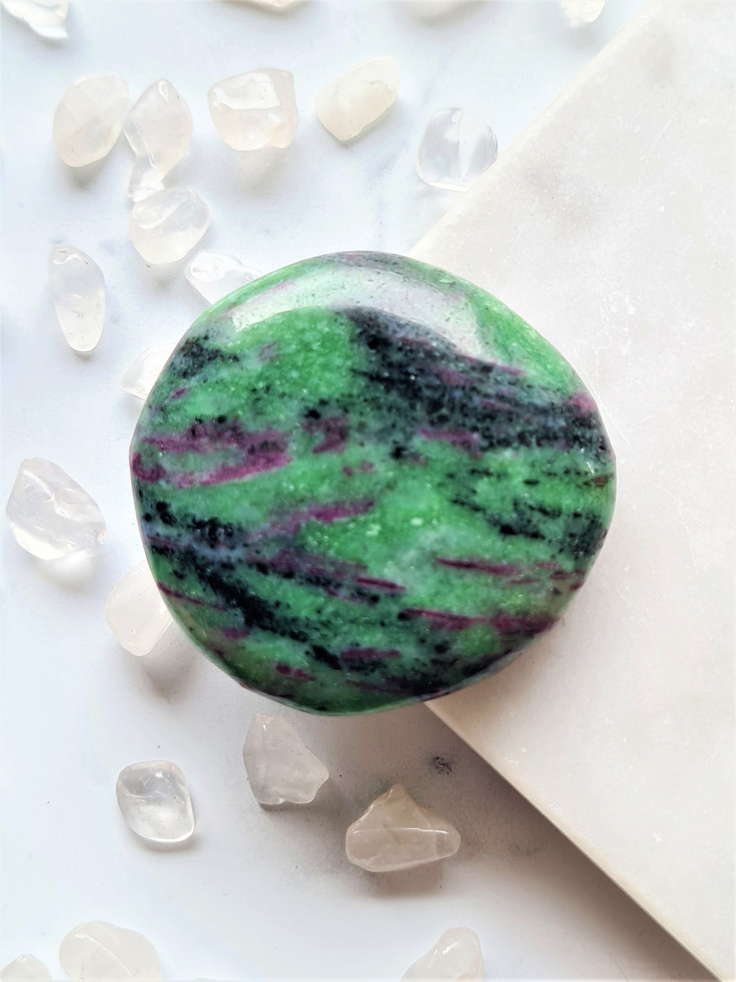 Anyolite (Ruby in Zoisite) Palm Stone #1